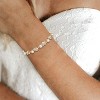Crysdue Wedding Bridal Link Bracelet for Brides Bridesmaids, Marquise Cubic Zirconia Tennis Bracelets for Women Prom Jewelry - 2 of 4