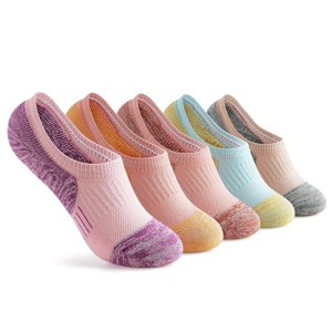 No Show Ankle Socks for Women - 5-Pairs Cushioned & Breathable for Running & Casual Wear - 1 of 1