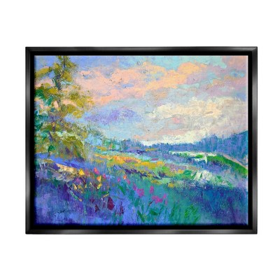 Stupell Modern Hill Woodland Landscape Framed Canvas