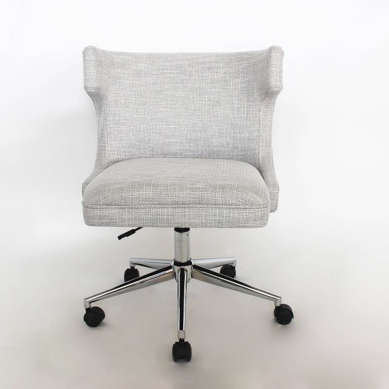 Nay Modern Wingback Home Office Desk Chair Light Gray - miBasics, 5 of 10