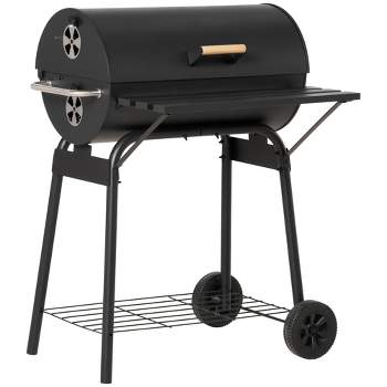 Barbecue Tabletop with Zinc Grill, Black, 31 x 21 x 14 cm, 71431.0