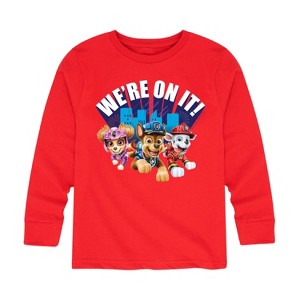 Boys' - Paw Patrol - We're On It Long Sleeve Graphic T-Shirt - 1 of 4