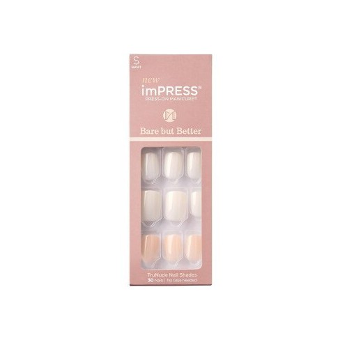 Kiss Impress Bare But Better Press-on Fake Nails - Simple Pleasure ...