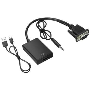 Sanoxy VGA To HDMI Converter 1080P HD Adapter With Audio Cable For HDTV PC Laptop TV