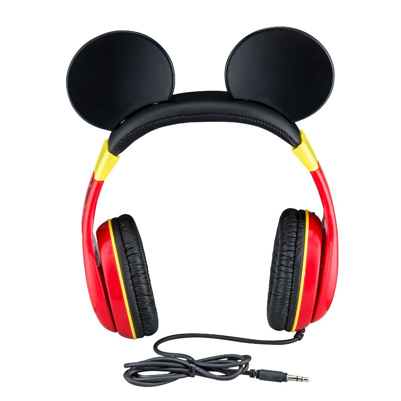 eKids Mickey Mouse Wired Headphones for Kids, Over Ear Headphones for School, Home, or Travel  - Multicolored (MK-140.EXV9), 3 of 5