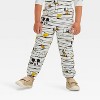 Toddler Boys' Disney Mickey Mouse Mummy and Friends 2pc Fleece Halloween Top and Pants Set - White - image 4 of 4