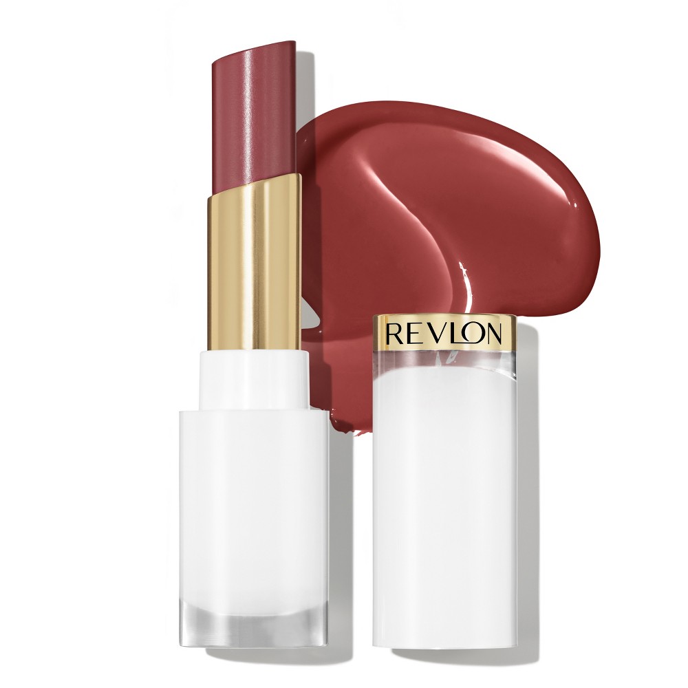 Photos - Lipstick & Lip Gloss Revlon Super Lustrous Glass Shine Tinted Lip Balm - Moisturizing - 008 Rum Raisin - 0.11oz 