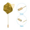 Unique Bargains Groom Wedding Handmade Pocket Flower Lapel Pin Boutonnieres 10 Pcs - 3 of 4