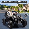 Kids Off-Road Electric Vehicle, 24V 2-Seater 4WD Kids UTV with Remote Control, LED Lights, Shock Absorber, Music Player - 3 of 4