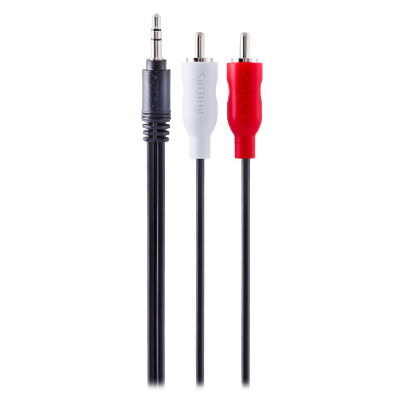 Philips 6' Y-Adapter Audio Cable. 3.5MM - Red/White, 3 of 9