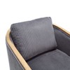 Sapphtopaz Accent Chair Swivel Barrel Chair for Living Room Comfy Lounge Chat Chair 360 Degree Rotation Seat for Bedroom, Office - 4 of 4
