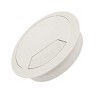 Unique Bargains Gray Plastic 60mm Dia PC Computer Desk Table Grommet Cable Tidy Wire Hole Cover - 4 of 4