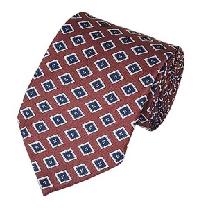 Men's Geometric Printed Design 100% Micro Fiber 3.25" W x 58" L Necktie - 1 of 3
