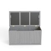 Cesicia Outdoor Wooden Deck Box, for Patio Furniture Cushions, Pool Toys & Garden Tools - 2 of 4