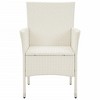 vidaXL Garden Chair Set of 4 White Poly Rattan Standard Durable - 4 of 4