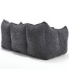 CAVINAS 47.2" Bean Bag Chair, Chenille Fabric Sofa Chair with Highly Resilient Foam, Giant Cloud Couch for Living Room, Bedroom - 3 of 4