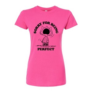 Women's - Peanuts - Sally Sorry For Being Perfect Fitted Graphic T-Shirt - 1 of 4