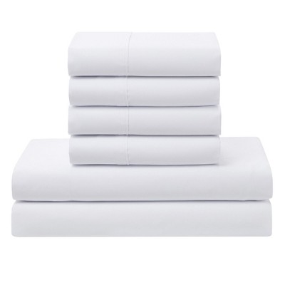 White Twin Reversible Down Alternative Microfiber Bed in a Bag Set