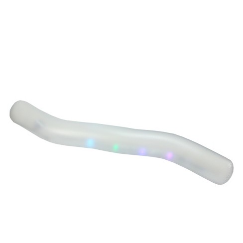 Pool Central 69.25" White LED Lighted Inflatable Swimming Pool Noodle Toy - image 1 of 4
