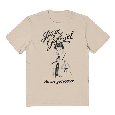 Juan Gabriel Men's No Me Provoquen Short Sleeve Graphic Cotton T-Shirt