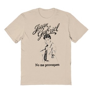Juan Gabriel Men's No Me Provoquen Short Sleeve Graphic Cotton T-Shirt - 1 of 1