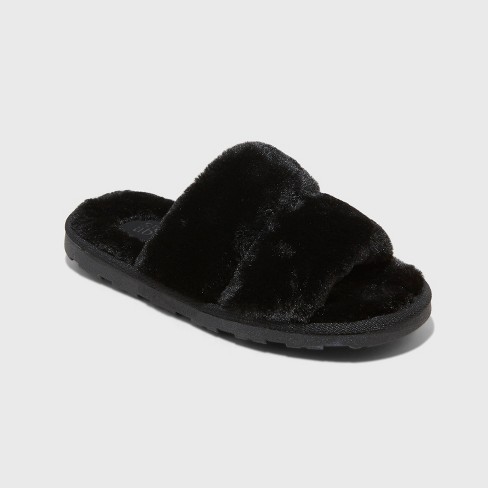 Women's Royal Slide Slippers - Stars Above™ Black 6 : Target