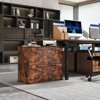 Karl Home 2-Drawer Brown Particle Board 31.5in. W Lateral File Cabinet - 4 of 4