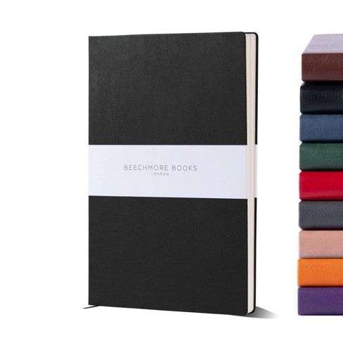 BEECHMORE BOOKS Art Sketch Book, XXL A3 Black 156 pages 16.5 x 11.6 inch,  Hardcover Leather Artist Sketchbook, Blank Sketch Pad For Drawing, Painting