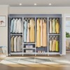VIPEK V40C Plus Heavy Duty Clothes Rack with Cover, Extra Large Covered Wardrobe Closet Black Rack with Polyester Fabric Cover, Max Load 1300lbs - 2 of 4