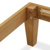 East West Furniture, Queen Size Bed Frame with 4 Hardwood Legs and 2 Extra Center Legs - Oak Finish - 4 of 4