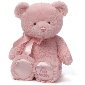 Baby GUND My First Teddy Bear 10 inch Ultra Soft Pink Plush Doll - 1 of 2
