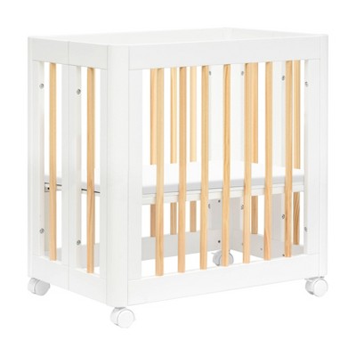 Yuzu White and Natural 8-in-1 Convertible Crib with All-Stages Conversion Kits