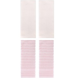 REGALWOVEN 4 Pcs Cotton Quick Drying Soft Striped Hand Towel 14" x 30" - 1 of 4