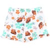 Disney Frozen Moana Princess Tiana Floral Peplum T-Shirt and French Terry Shorts Outfit Set Toddler to Big Kid - 3 of 4