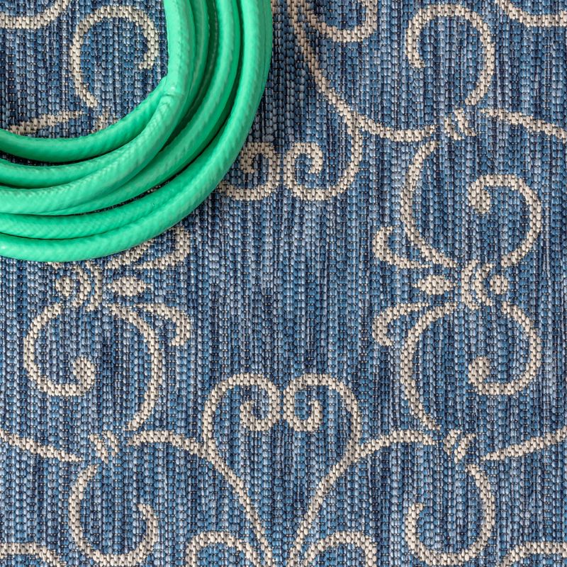 Charleston Vintage Filigree Textured Weave Indoor/Outdoor Area Rug  - JONATHAN Y, 4 of 11