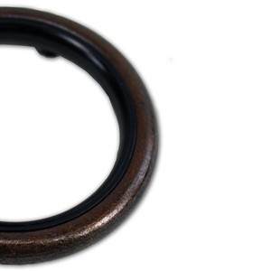 Versailles Silent Glide Nylon Lined Clip Rings for 7/8" - 1" Rod 7 Pieces Antique Bronze - 1 of 1