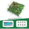 Artificial Wall Panels 20 x 20 Inch,Grass Wall Panels with 20 Zip Tiles.Greenery Backdrop Privacy Screen for Indoor and Outdoor Decor,12 Pack - 2 of 4
