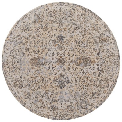 Celene Traditional Bordered Ivory/Tan/Gray Area Rug