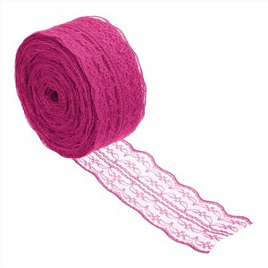 Unique Bargains Non-stretch Lace Trim Ribbon for Party Gift Decoration - 1 of 4