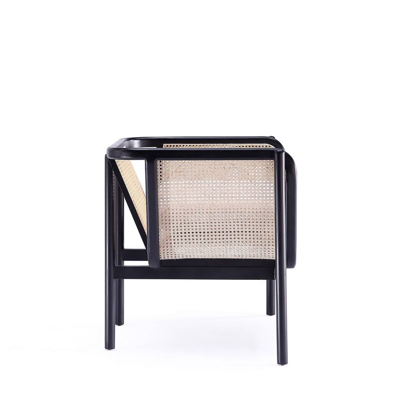 Set of 2 Versailles Accent Chairs Black/Cream - Manhattan Comfort, 6 of 13