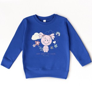 The Juniper Shop Mini Smiley Happy Amongst The Flowers Toddler Sweatshirt - 1 of 4