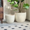 KTMBDW Ceramic Plant Pots, Planter Pot with Drainage Hole, Flower Pots for Indoor Outdoor Plants, Set of 3 - 2 of 4