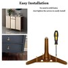 Aoibox 6 Inch Brushed Gold Metal Furniture Legs Set of 4 Modern Replacement for Sofa Chair Cabinet TV Stand DIY - 3 of 4