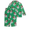 RuffleButts Toddler Gender Neutral Holiday Button Up Pajama Set - 2 of 4