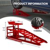 HANPURE 2 Pack Hydraulic Car Ramps 5T 11000lbs Low Profile Car Lift Service Ramps Truck Trailer Garage,Height Hydraulic Vehicle Ramps (Red) - 2 of 4