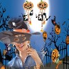 Halloween Pumpkin Earrings for Women Long Tassels Smiling Face Pumpkin Inlaid rhinestones Drop Earrings Halloween Jewelry - 4 of 4