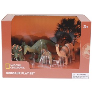 National Geographic 4 Dinosaur Figurines NG - 1 of 1