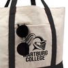 Wartburg College Knights Primary Logo Canvas Tote Bag With External Pocket, Reusable Shoulder Bag for Shopping, School, Beach - 2 of 4