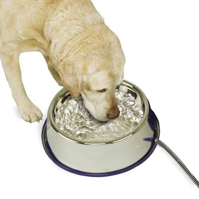 K&H Pet Products Thermal-Bowl 32oz. Slate Gray 12W