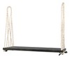 Cesicia Patio Swing Chair, Hanging Porch Swing Bench with Gray Cushion&Pillows, 10.8 Ft Hemp Ropes for Garden,Backyard, Lawn - 3 of 4